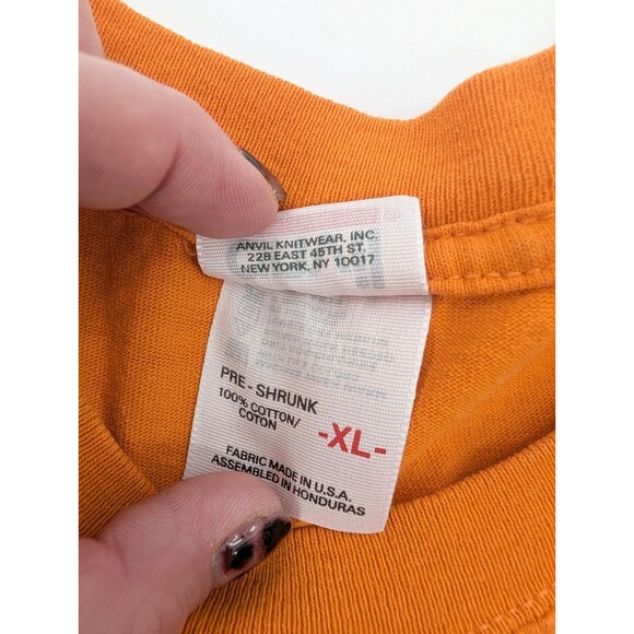 Dangerously Cheesy Cheetos Vintage Orange Graphic Chester Promo T Shirt Size XL - Picture 6 of 8